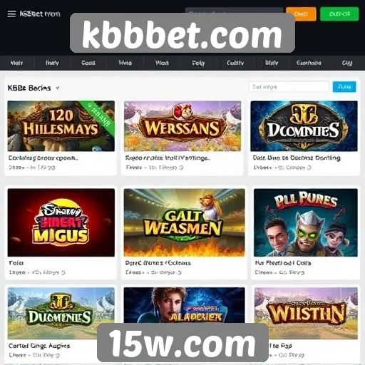 Opções de jogos disponíveis na kbbbet.com